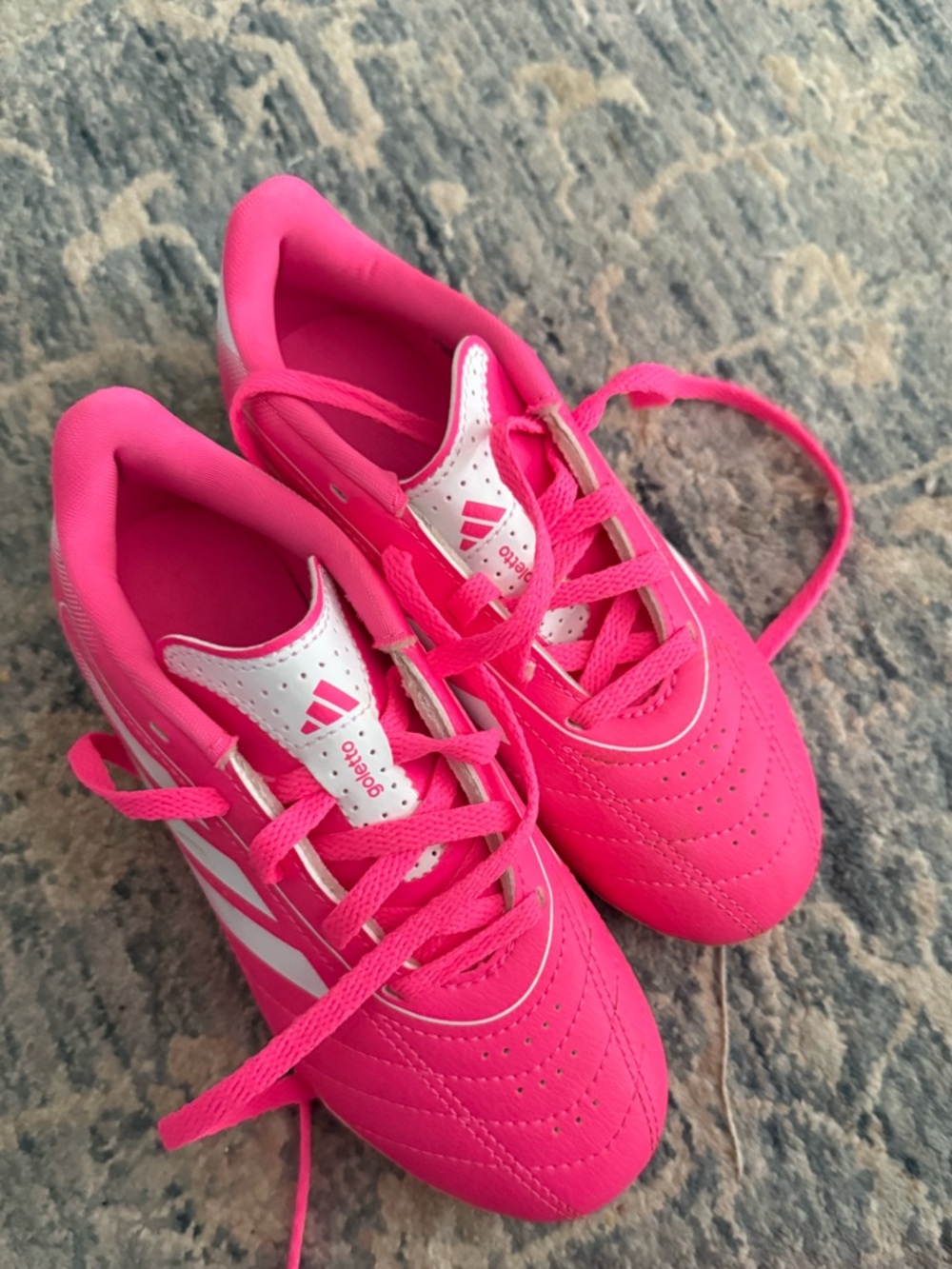 adidas Hot Pink Kids' Soccer Sneakers